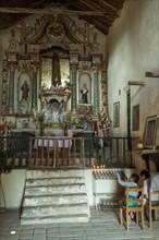 Interior of the chapel Iglesia del Copon or Taiga Padre