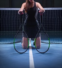 No name image of a tennis player. Sports concept.