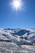 Panoramic view of sierra nevada