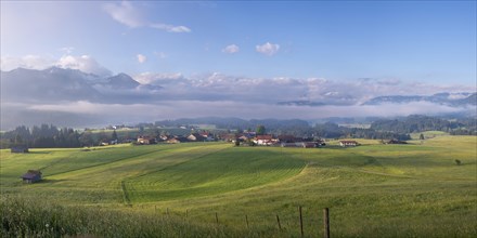 The Upper Iller Valley with Oberstdorf Basin near Oberstdorf