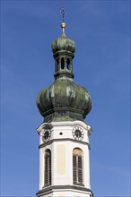 Church tower of the parish church of St Pankratius