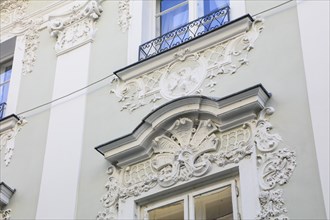 Baroque facade of a house in the Obere Landstrasse