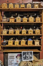 Vintage hand coffee grinders