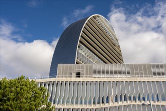 The BBVA headquarters in Madrid in Spain