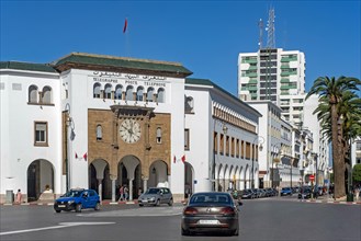 The French colonial Central Post Office in Art Deco style in the city Rabat