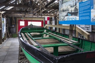 The restored Mousa flitboat