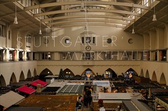 Interior view of market hall
