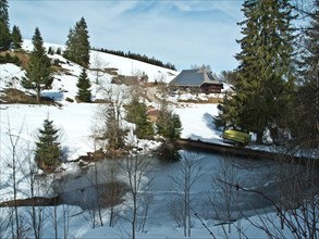 Grieshaberhof with pond