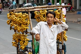 Banana seller in a street