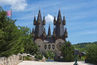 Fairytale castle with several turrets