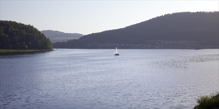 Sailing boat on the Edersee