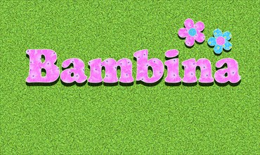 The Italian word Bambina