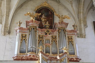 Baroque organ on the gallery