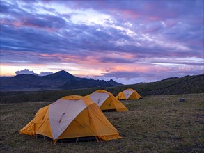 Tents in Antisana National Park