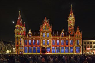 Old Post Office building at the Festival of Lights