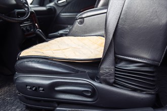 Black leather seats