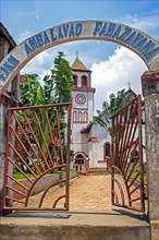 19th century Neo-Romanesque FJKM Ambalavao Fahazavana Church in the city Fianarantsoa