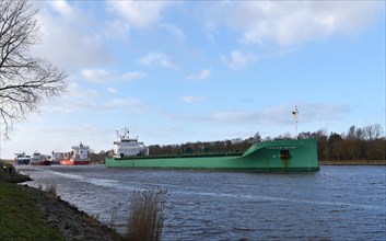 Shipping traffic in the Kiel Canal