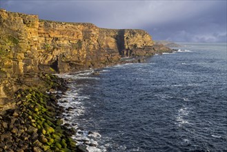 Steep sea cliffs near Sandness