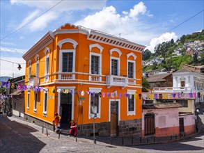 Colourful colonial-style building