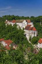 View of Haigerloch Castle in the Eyachtal valley