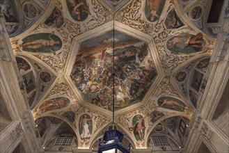 Ceiling frescoes in a hall of Palazzo Angelo Giovanni Spinola