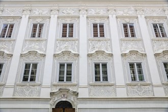 Baroque house facade in Steiner Landstrasse