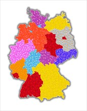 Map and outline of Germany