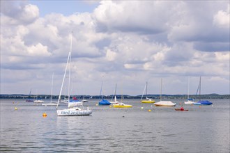 Sailing boats on Lake Chiemsee