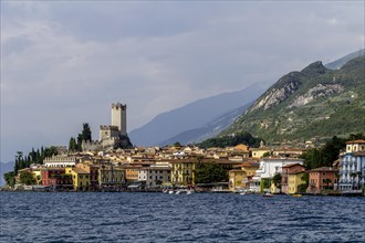 View of Malcesine with the Scaligero Castle