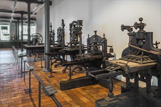 Old printing presses at the Industriemuseum