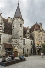 Chateau de Chateaufneuf-en-Auxois, Chateauneuf, Departement Cote-d'Or, Burgundy,