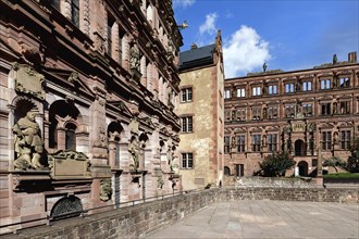 Heidelberg castle, Friedrich Wing, Pharmacy Museum of Germany, Heidelberg, Baden Wurttemberg,