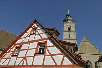 St Martin's Church from the 12th century, former collegiate monastery, Forchheim, Upper Franconia,