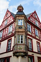 Timbered house, Florins square, Cochem, Rhineland Palatinate, Germany, Europe