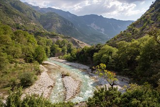 River Aoos, Tepelene District, Albania, Europe