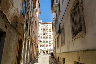 Very narrow streets in Coimbra, Portugal, Europe
