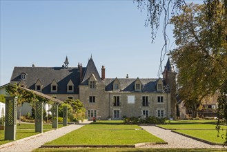 Castle, Chateau d'Amondans, valley of the Loue, Lizine, near Besancon, Departement Doubs,