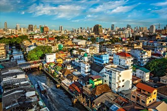 Bangkok cityscape aerial view. Thailand