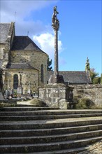 Church and cemetery of Daoulas Abbey, Finistere Pen ar Bed department, Brittany Breizh region,