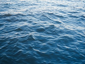 Blue sea water surface background