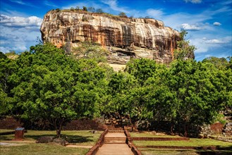 Sigiriya rock, famous Sri Lankan tourist landmark, Sri Lanka, Asia