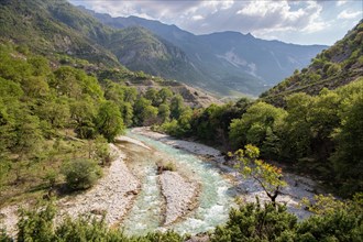 River Aoos, Tepelene District, Albania, Europe