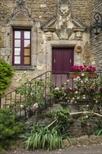 Medieval village, Chateauneuf, Departement Cote-d'Or, Burgundy, Bourgogne-Franche-Comte, France,