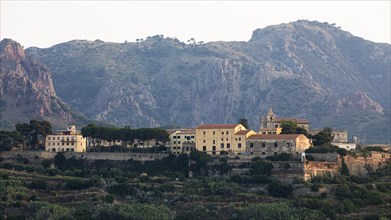Fortress of San Giacomo above the village of Porto Azzurro, Elba, Tuscan Archipelago, Tuscany,