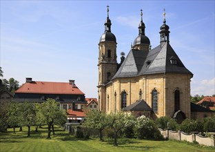 Pilgrimage basilica of the Holy Trinity of the Franciscan monastery in Goessweinstein, district of