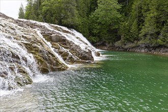 Emerald Falls, Portage River, Gaspesie, Province of Quebec, Canada, North America