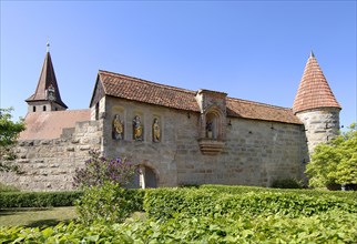 Effeltrich, fortified church of St George. The fortified church was built at the end of the 15th
