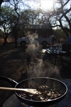 Camping with breakfast, morning, camping, roof tent, cooking, food, outdoor, safari, holiday,