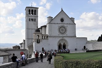 Basilica of San Francesco, Unesco World Heritage Site, Assisi, Umbria, Italy, Europe